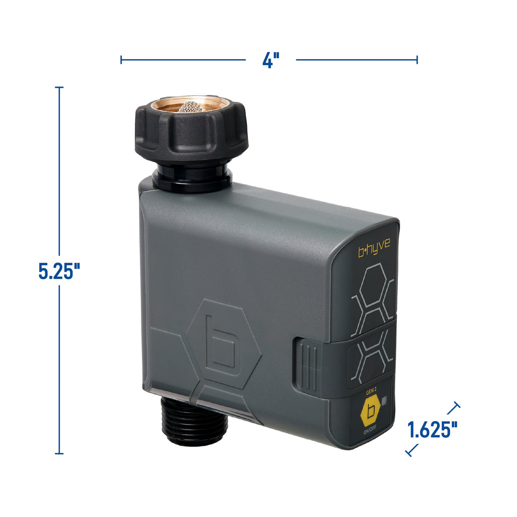 B-hyve Bluetooth 1-Outlet Hose Faucet Timer | Retail Packaging | 21205