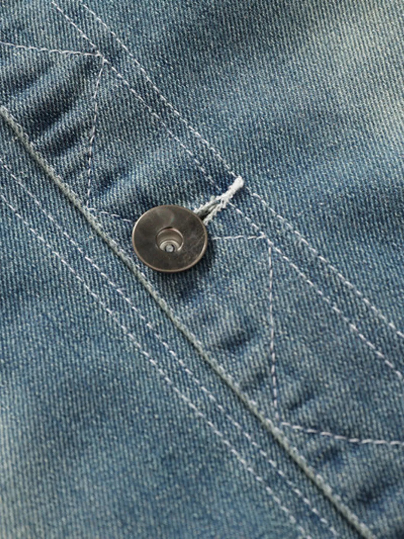 Men's Full Size Faux Fur Collar Denim Jacket Plus Size