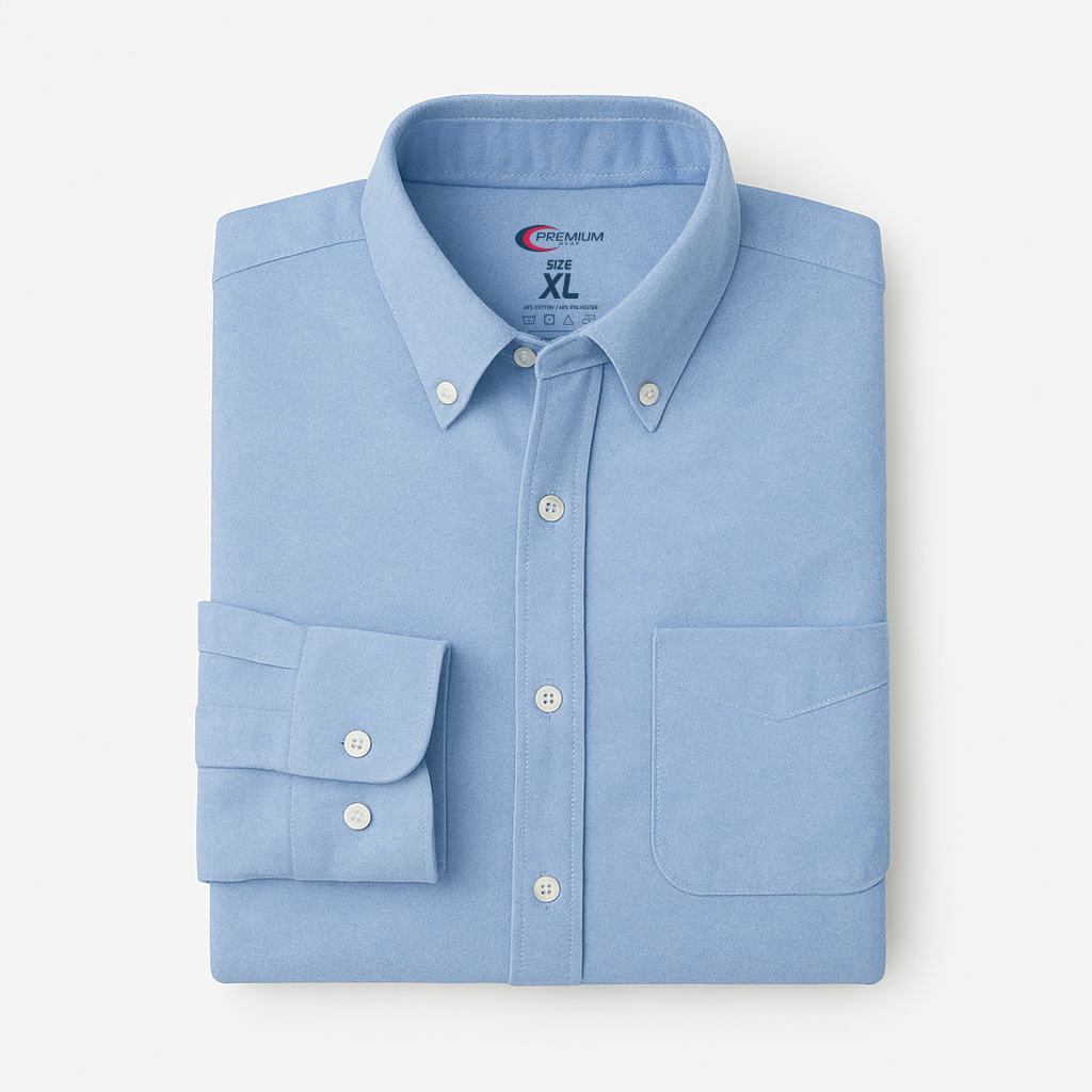 Men's Long Sleeve Oxford Shirt - Single