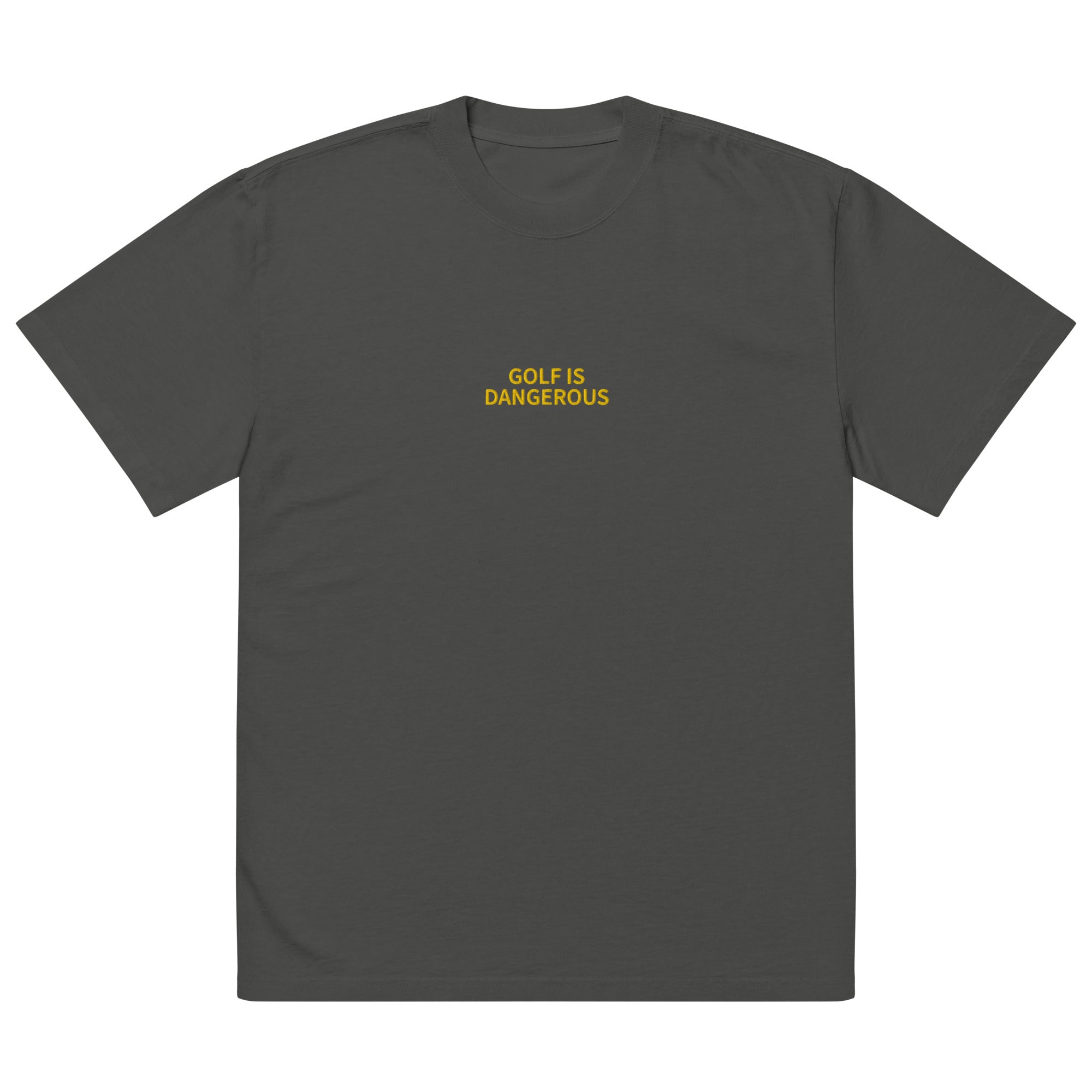 Golf Is Dangerous Embroidery - Oversized T-shirt